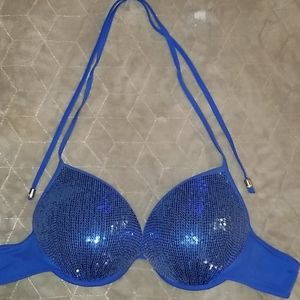 VS Pink sequin bikini top